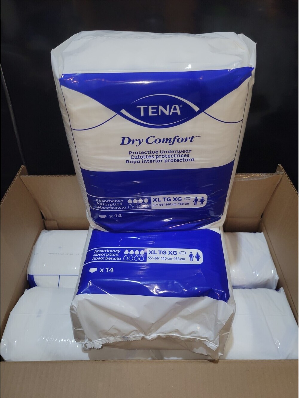 Tena Dry Comfort Protective Underwear X-Large 6 Packs  of 14